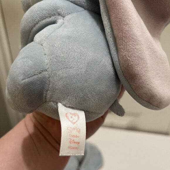 Ty Sparkle Baby DUMBO the Elephant 6" Stuffed Toy Keychain Babies Lot of 3 Plush - Picture 9 of 9